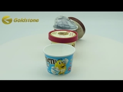 Duurzame goudfolie ijsjes papieren bekers voedsel kwaliteit gerecycleerde papieren bekers 3,5 oz