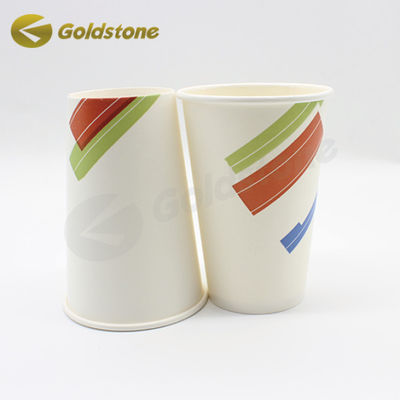 Geprinte enkelvoudige wandpapier melkbekers 12 oz papieren bekers duurzame papieren bekers
