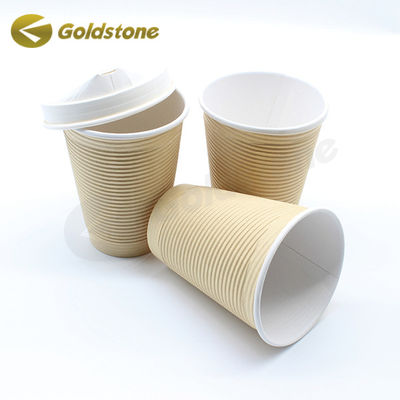 Gepersonaliseerd ontwerp Ripple Wall Paper Cup Milieuvriendelijk Ripple Wall Coffee Cups