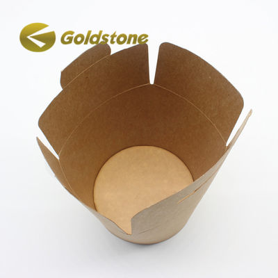 Gepersonaliseerd logo Kraft Take Away Paper Cup Take Out Food Containers Aanpasbaar