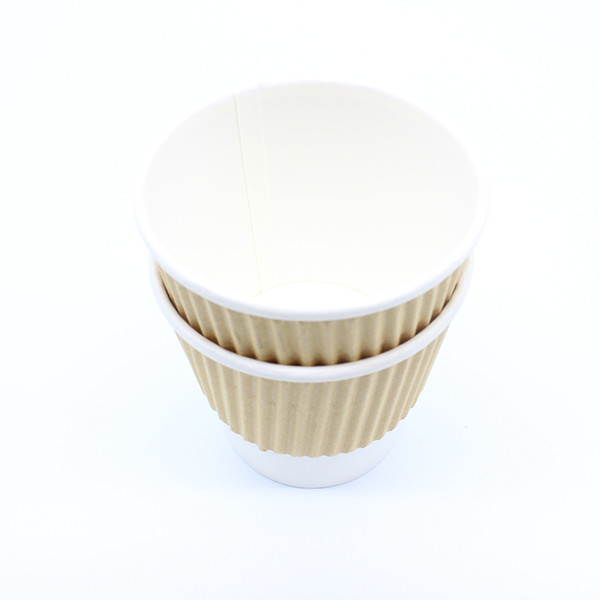 8oz beveiligde deksels koffie wegwerpbekers voor gebruik onderweg 0