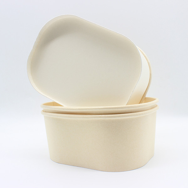Eco Paper Take Out Containers Schalen Aanpassing voor veilige gezonde voedselverpakkingen 2