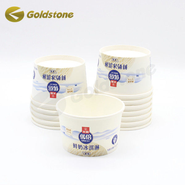 Biologisch afbreekbare ijspapierbekers aanpasbare papieren sundae bekers 4 oz 1